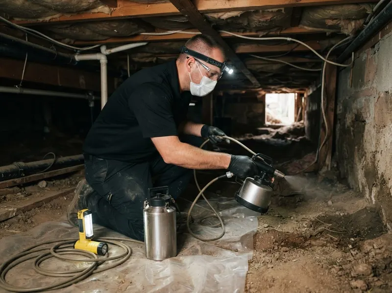 Structural Crawl Space Sanitation and Sanitizing in Los Angeles, CA